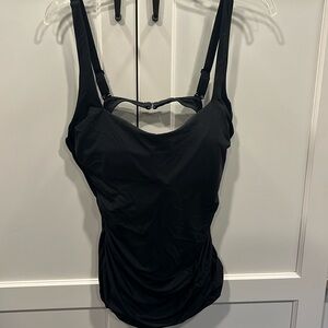 New never worn black Athelta bathing suit top